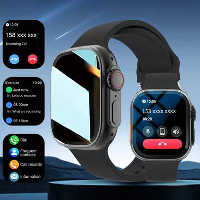 Smart Watch, Wireless Dialing/Calling, Call Reminder/Rejection, Custom Wallpaper, Multiple Sports Modes, Tracking Sports Data, Alarm Reminder, Remote Control Photography, Weather Forecast, Unisex, Suitable For Android