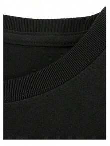 Camiseta Para Hombre% Algodón Con Estampado De Hibisco H - Negro - Ver 5