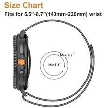Tương thích với Samsung Galaxy Watch 8 40mm 44mm/Galaxy Watch 8 Classic 46mm, Dây đeo dạng lưới bằng thép không gỉ có thể điều chỉnh, khóa từ tính dành cho Galaxy Watch 8/8 Classic - Nhiều màu - Xem 5
