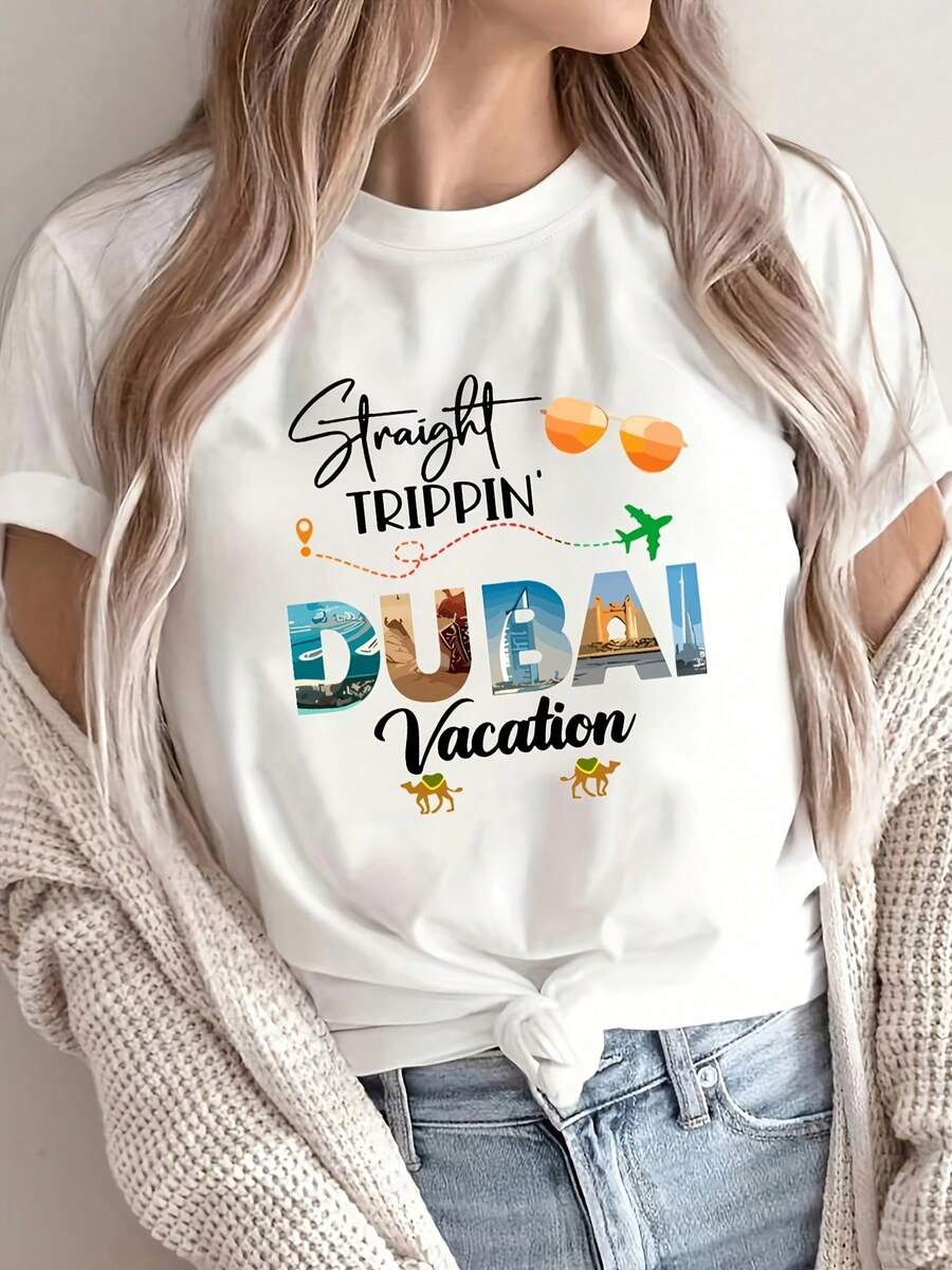 ¡Oferta por tiempo limitado, unidades limitadas,  relámpago! Camisas casuales para mujer, camisetas de poliéster para mujer, camisas elegantes.Camiseta de manga larga con estampado de alfabeto, de poliéster casual, tejido de manga larga, de longitud regular, para todas las estaciones - Blanco - Ver 1