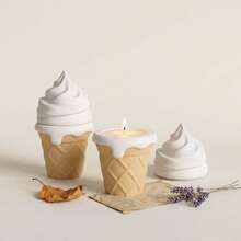 DIY Creative Ice Cream Cone Silicone Mold, Resin Mold, Candle Cup, Unique Scented Candle Making Mold - Silicone Mold - View 4