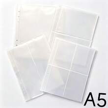 10 chiếc bao đựng ảnh A5, thiết kế hai mặt 1/2/4 ngăn, mở từ bên hông, trang thay thế trong suốt dành cho thẻ ảnh K-Pop. - A - Xem 6