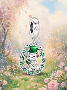 1pc Lucky Sheep Bead Charm, Suitable For Bracelet Necklace DIY Jewelry Making, Gift For Friends - Style 12 - View 6