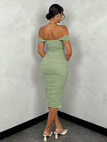 Vestido de encaje amarillo claro, vestido de vacaciones, vestido de verano, vestido de primavera, vestido pastel, vestido de playa para damas, vestido largo de playa, vestido largo de verano, atuendos de verano para mujeres/ropa de primavera/atu - Verde - Ver 2