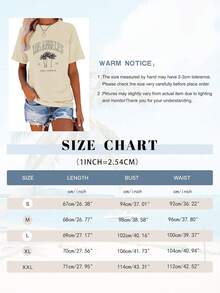 Sudadera con estampado de letras Rachel para mujer, con diseño de letras, divertidas, informales - Albaricoque - Ver 5