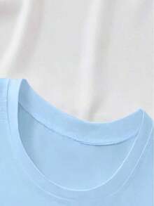 Women's Crop Top With A Simple Design, Comfortable And Breathable For Everyday Wear And Leisure, Versatile For Various Occasions, Naturally Elegant, A Must-Have, An Ideal Gift Choice For Summer Parties, Local Delivery - 藍色的 - 查看 5