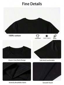 Women's 100% Cotton T-Shirts With Bride Club Print, Round Neck, Short Sleeve, Summer Casual, White - 黑色 - 查看 7