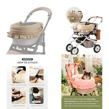 Pet Strollers - Beige Trench Coat - View 1