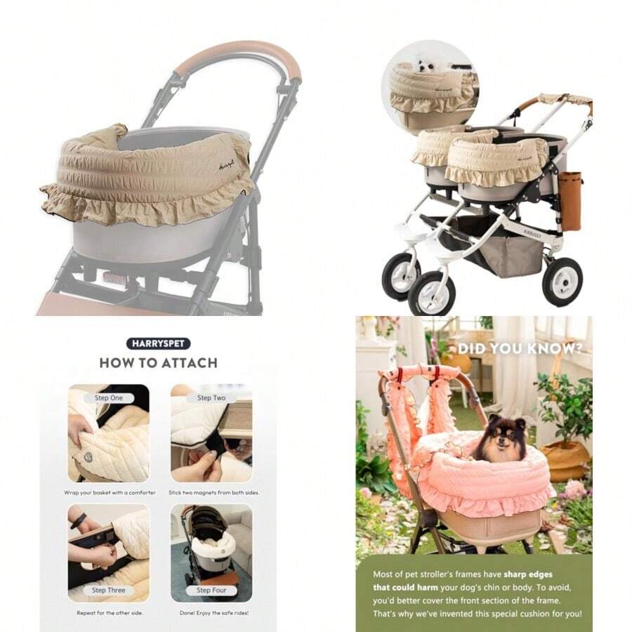 Pet Strollers - Beige Trench Coat - View 1