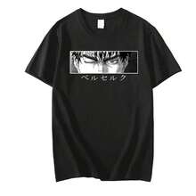 New Arrival Men's Clothing Men's T-Shirt Graphic Print T-Shirts Men's T-Shirts Men's Clothing Anime Print - 黑色 - 查看 2