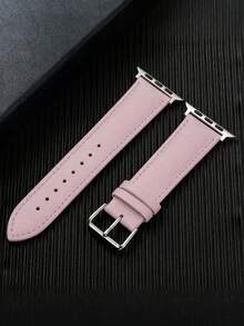 1件裝經典粉色智慧手錶錶帶，相容 38mm 40mm 41mm 42mm 44mm 45mm 46mm 49mm，優雅商務簡約風替換錶帶，相容 Series Ultra 11 10 9 8 7 SE3 6 5 4 3 2 1，時尚智慧手錶配件 - 粉色 - 查看 3