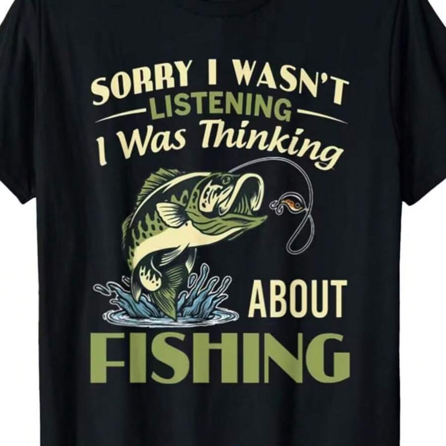Printed T-Shirt For Men And Women - Black - View 1