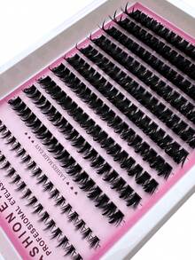 Spikes+100D+Lower Eyelashes Lash Clusters Long 6-18mm Lash Spikes Lower Eyelashes D/DD 218pcs Eyelash Clusters Volume Individual Lashes DIY Spiky Lash Extension Manga Cluster Eyelash Extensions Mink Strips Lashes Thick - DD - 查看 6