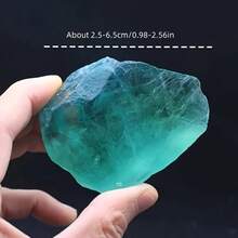 綠色螢石晶體 - 天然原石，適用於滾筒拋光、磨洗與拋光 - 適合珠寶與家居裝飾 - 30g/1 Pc - 查看 4