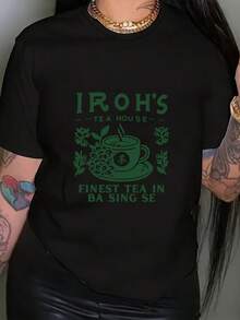 Camiseta unisex de manga corta, con estampado gráficoImprimirCamisetaconCortoMangasYaTripulaciónCuello,PerfectoparaInformalDesgasteenPrimaveraYVerano,DiseñadoparaJugadorashombre, , , Dazymujer,romwehombres, bohochic,maestrasregalos,camisetaparaconjuntos de mujercon curvasparamu,y2k, - Negro - Ver 1