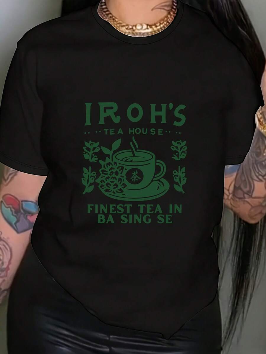 Camiseta unisex de manga corta, con estampado gráficoImprimirCamisetaconCortoMangasYaTripulaciónCuello,PerfectoparaInformalDesgasteenPrimaveraYVerano,DiseñadoparaJugadorashombre, , , Dazymujer,romwehombres, bohochic,maestrasregalos,camisetaparaconjuntos de mujercon curvasparamu,y2k, - Negro - Ver 1