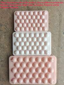 1/2pcs PP Ice Ball Mold, Creative Pink Ice Cube Maker Tray, Kitchen [Color May Have Slight Variation; Size Is Manually Measured And May Have Slight Deviation, Packaging Will Be Randomly Distributed] - Pink - View 11