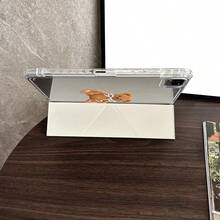 1个可爱泰迪熊印花平板电脑保护套，带笔槽，兼容iPad 10.9/10.2/Air第五代/Pro11/第十代/9.7/Air 2/（第七代）/（第八代）/Air 4/5/Pro 11/第十代10.9英寸（2022款）智能保护套/Air 13（M3 2025）/Air 11（M3 2025）/Air 11（M3 2025）/11（A16 2025）/Galaxy Tab S10+/S9/A9，小米5/5PR/6/6PRO/7/7PRO，OPPO Pad，华为MatePad，荣耀Pad - 彩色 - 查看 3