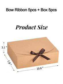 20/10/1入 牛皮紙手提袋、牛皮紙盒、棕色緞帶紙盒 尺寸 12x5.7x16cm，優雅極簡個性化 Ins 風格包裝袋，適用於飾品、生日禮物、婚禮伴手禮、零售、企業活動迷你紙袋 - 彩色 - 查看 7