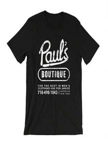 Short-Sleeved Crew Neck T-Shirt On Summer  From Paul's Boutique - Classic Hip Hop Style - Officially Licensed Def Jam ILL Product - Women's T-Shirt - 黑色 - 查看 1
