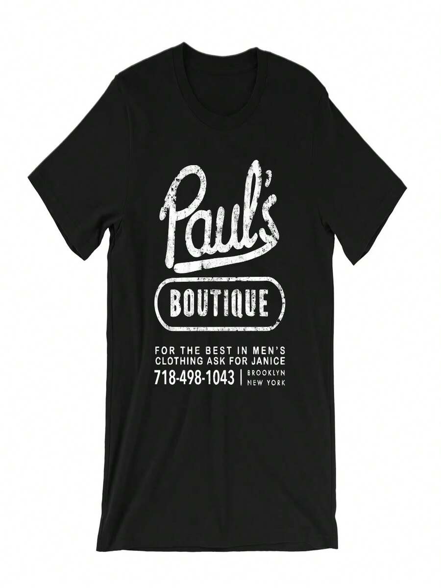 Short-Sleeved Crew Neck T-Shirt On Summer From Paul's Boutique - Classic Hip Hop Style - Officially Licensed Def Jam ILL Product - Women's T-Shirt - 黑色 - 查看 1