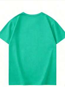 short-sleevePlayera de Fe Cristiana en Español: "Mi familia y mi vida estan en manos de DIOS", Camiseta Blanca Ajustada con Frase de Inspiración Religiosa, Blusa Casual de Manga Corta Blusas Bonito 100% Cotton100% Cotton - Verde - Ver 3