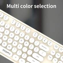 MOFII Sweet 2.4G Wireless Keyboard & Mouse Combo Plug And Play 10M Transmission Silent 104 Keys Multimedia Shortcuts 3 Speed DPI Mouse Compatible Windows Android For Office Home Use Batteries Not Included - View 9