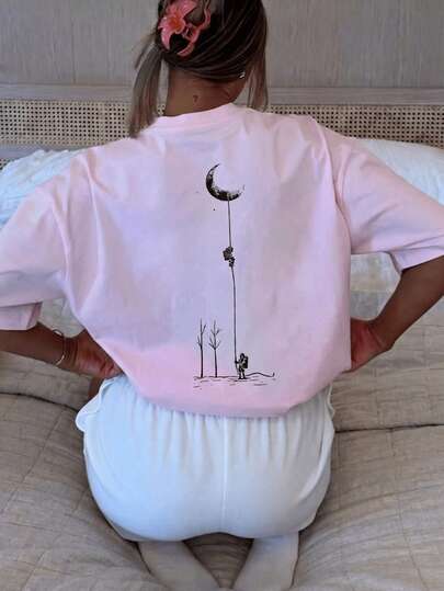 Couple Matching Fashionable Loose Short Sleeve T-Shirt | Exquisite Design | Summer Essential | Easy To Style | Showcase Your Unique Style