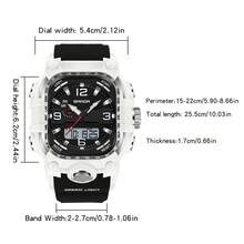 SANDA. SANDA Men's Casual Sports Electronic Watch, Multifunctional Digital Watch - 6310J - View 2