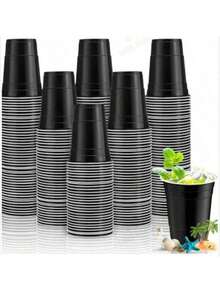 Bộ 10-100 cốc mini tái sử dụng, thích hợp đựng đồ ăn nhẹ, nước ép và dùng trong mọi dịp tiệc tùng. - Nhiều màu - Xem 3