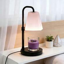 Hausdemo Modern Aromatherapy Candle Warmer Lamp With Frosted Lampshade, Height Adjustable Electric Wax Melter With Timer & Dimmable Brightness, Includes GU10 Bulb, Premium Candle Melting Lamp For Bedroom Living Room Side Table Home Office Decor, Ideal Gift For Mother's Day Valentine's Day Christmas Thanksgiving Birthday Housewarming Anniversary - Xem 1