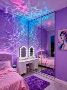 Ocean Wave Projection Lamp, LED Atmosphere Night Light, Bedroom Sleep Aid Decor Lamp, Dynamic Lighting Desktop Small Night Light, Ideal Gift For Holidays - Multi-color light - View 4