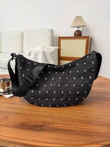 LECEY Túi đeo chéo thể thao unisex, mẫu túi đeo chéo hình bánh bao mùa xuân 2026 mới. - Nhiều màu - Xem 3
