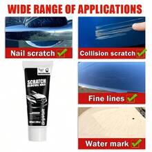 Car Scratch Repair Wax, For Repairing Minor Scratches On Bumpers, Stone Chips, Etc. Suitable For All Common Car Paint Colors - Long-Lasting Glossy Protection - 刮痕蠟8 - 查看 3