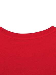 Women's T-Shirt Humorous Years Limited Edition 8888 - Limited Edition Number 8888, Casual Top Made Of Pure Cotton With A Slim Fit, Featuring The Number 888 Symbol, Machine Washable, Suitable For Chinese New Year, Birthdays And Special Occasions. - 紅色 - 查看 3