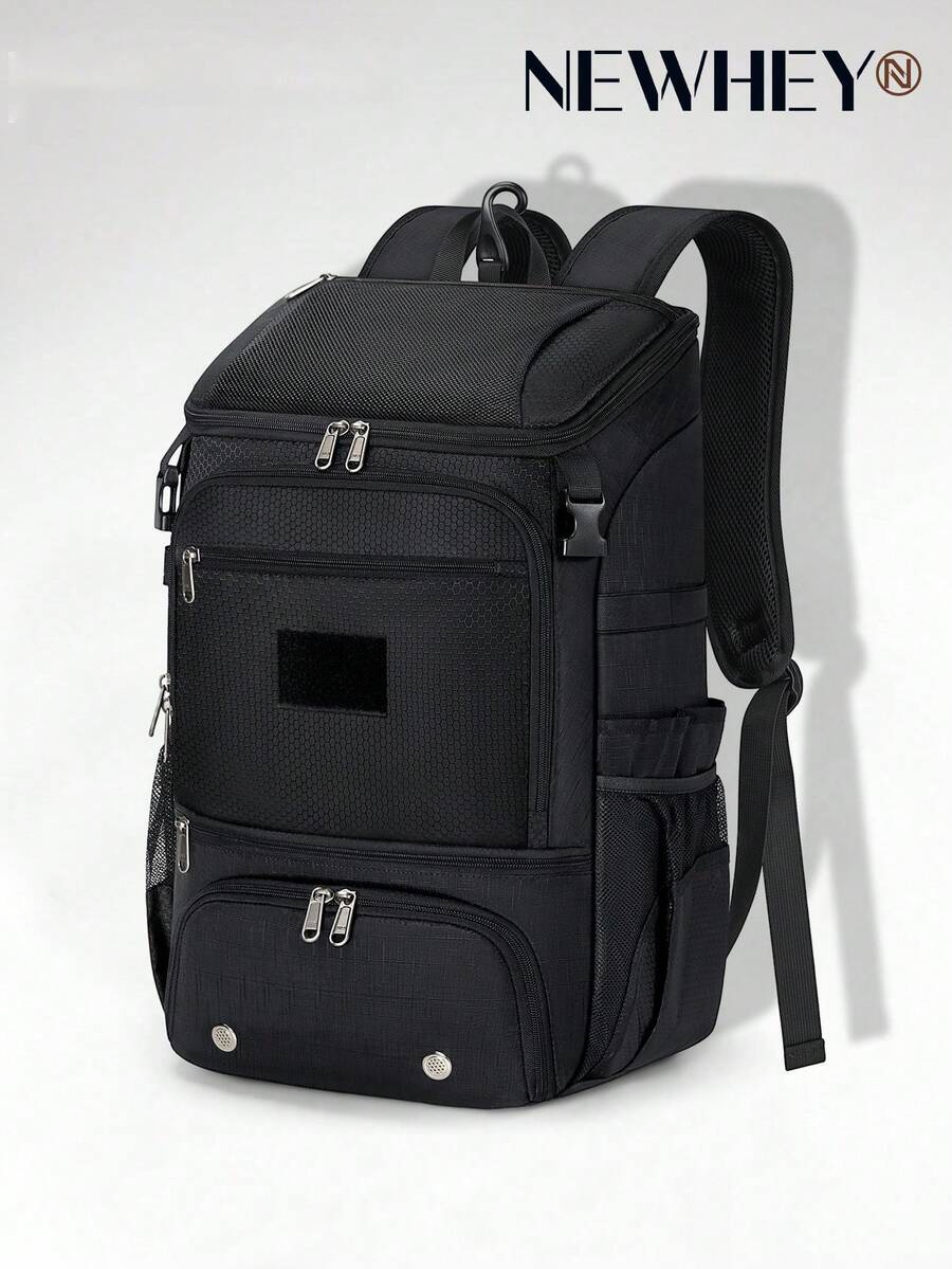 NEWHEY Baseball Backpack, Lightweight Softball Bag With Shoe Compartment Baseball Bag For Youth & Adult Softball Bat Bag With Fence Hook Helmet Holder Sports Backpack For T-Ball