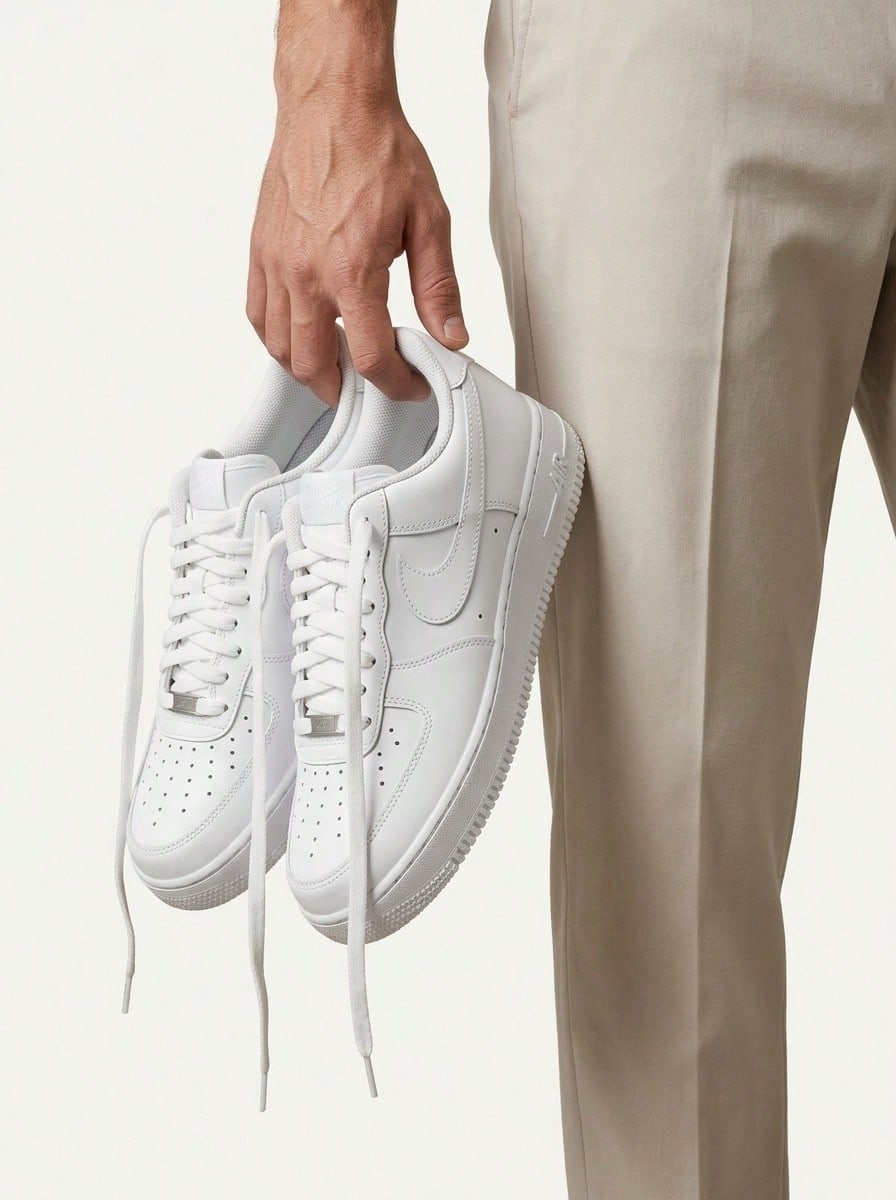 Giày thể thao nữ WMNS AIR FORCE 1 '07 REC Giày chạy bộ thể thao cho sinh viên Giày bóng rổ Hoạt động ngoài trời, Trắng DD8959-100 - Trắng/Trắng/Trắng/Trắng - Xem 1