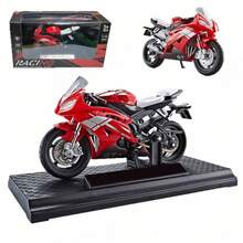 Model Sepeda Motor Kawasaki H2R Alloy Skala 1:18 - Model Balap Detail dengan Stand Pajangan, Cocok untuk Koleksi dan Permainan Remaja - 14 Buah Mainan - MultiWarna - View 3