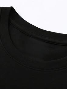 Unisex Gothic Terror Vulture T-Shirt For Men And Women, Unique Design For Theme Nights, Urban Festivals, Mexican Urban Fashion - 黑色 - 查看 2