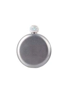 5oz Custom Stainless Steel Mini Hip Flask, Bridesmaid Gift, Personalized Rhinestone Lid Flask, Round Bridesmaid Flask, Customizable Engraved Bridesmaid Invitation Gift - Multicolor - View 19