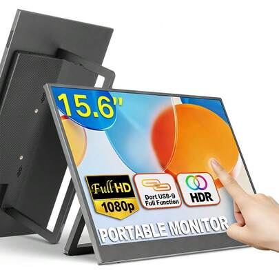 15.6 Inch Portable Touch Monitor 1920*1080P 60Hz 16: 9 Touchscreen Display For Laptop