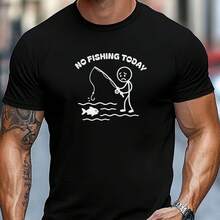 Printed T-Shirt For Men And Women - Black - View 1