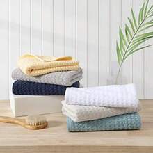 Bahama - Toallas de Mano, Toallas de algodón Suaves y absorbentes, Bajas Pelusas, Resistentes a la decoloración Gris del Pacífico Norte, 2 Piezas - Gris del Pacífico Norte - Ver 5
