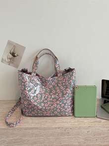 Large Capacity Travel Beach Bag, Handbag, High-Quality Commuter Portable Tote Shoulder Bag - Multicolor - View 3