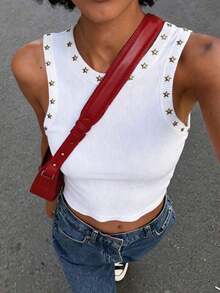 3 piezas Camiseta de mujer de cuello redondo con estampado gráfico de lemas de Brasil, Italia y España - Blanco 2 - Ver 1