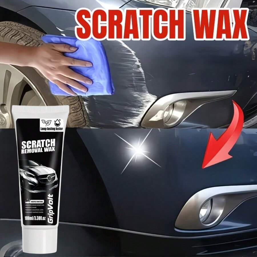 Car Scratch Repair Wax, For Repairing Minor Scratches On Bumpers, Stone Chips, Etc. Suitable For All Common Car Paint Colors - Long-Lasting Glossy Protection - 刮痕蠟8 - 查看 1