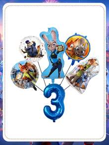 Disney Bộ bóng bay số chủ đề Zootopia, bóng bay hình nhân vật đa năng giúp chuẩn bị tiệc dễ dàng, được làm từ chất liệu giấy bạc nhẹ và bền, sẵn sàng bơm hơi ngay khi lấy ra khỏi bao bì mà không cần lắp ráp phức tạp. Hình in chống phai màu giữ được độ tươi sáng ngay cả khi bị đổ hoặc ẩm ướt, đảm bảo trang trí tiệc của bạn luôn tươi mới suốt sự kiện. - Bóng bay - Xem 16