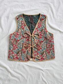 Camiseta de tirantes con textura informal para mujer - Multicolor - Ver 3