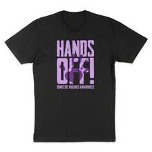 Unisex Hands Off T-Shirt - Black - View 4