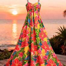 Women Long Dresses - 彩色 - 查看 5